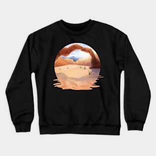Desert Rock Arch Circle Version Crewneck Sweatshirt